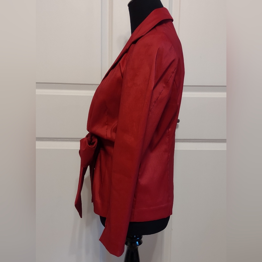 Stunning Samuel Dong Red Fitted Jacket and Tank EUC - Picture 2 of 8